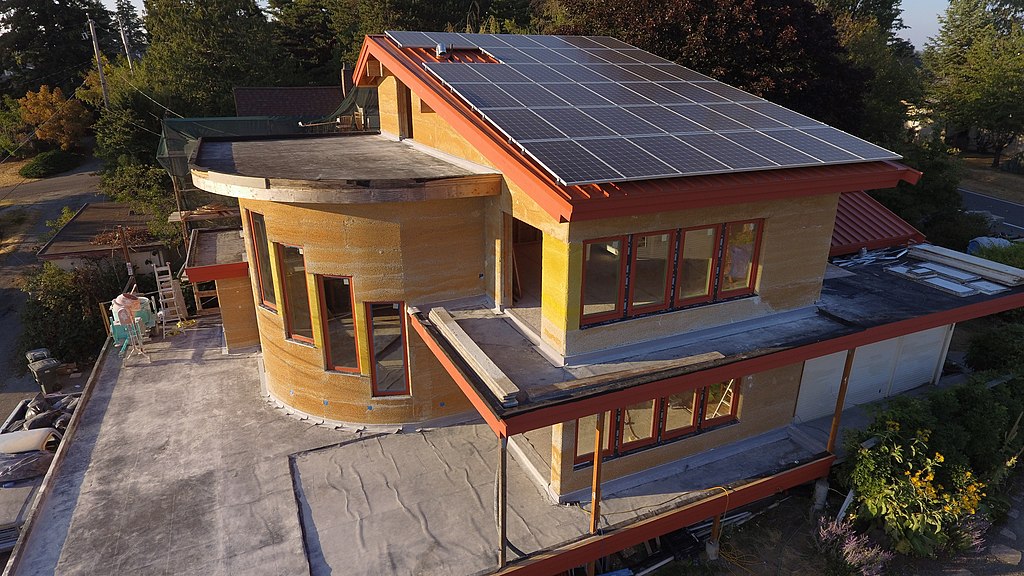 Будівництво еко-будинку з конопляного бетону hempcrete Будівництво еко-будинку з конопляного бетону hempcrete