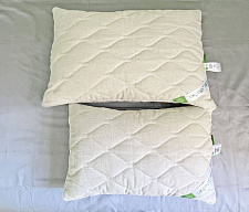 Подушка конопляна Ukono "Comfort" льон сірий (50х70см)