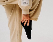 Носки из конопли, черные короткие. Летние (29см. 43-46р.)