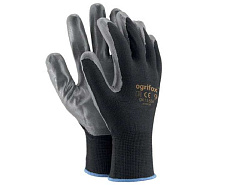 Захисні рукавички з поліестеру з нітриловим покриттям
